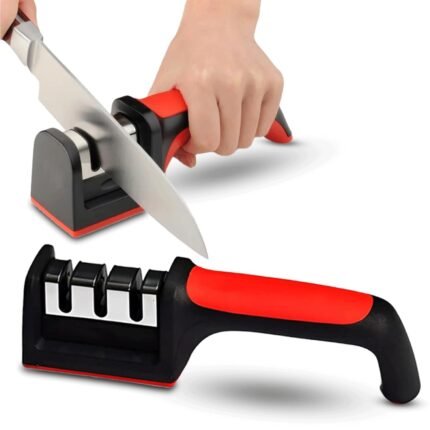 SP Dealz 4-in-1 Kitchen Knife Sharpener – Adjustable Manual Sharpener for Knives & Scissors | Professional Blade Tool